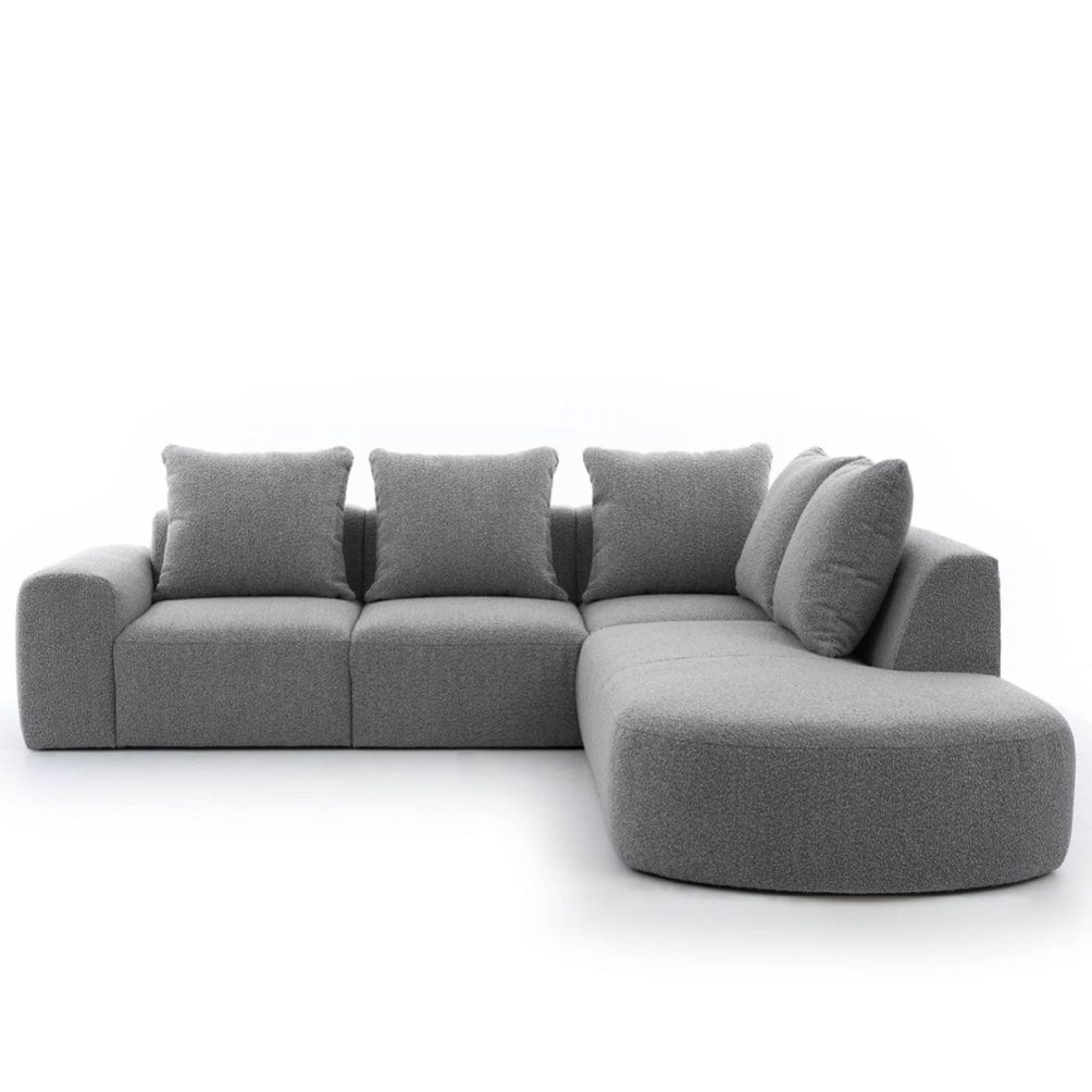 Home Atelier Laurent Scratch Resistant Sectional Sofa with Channel Tuftings