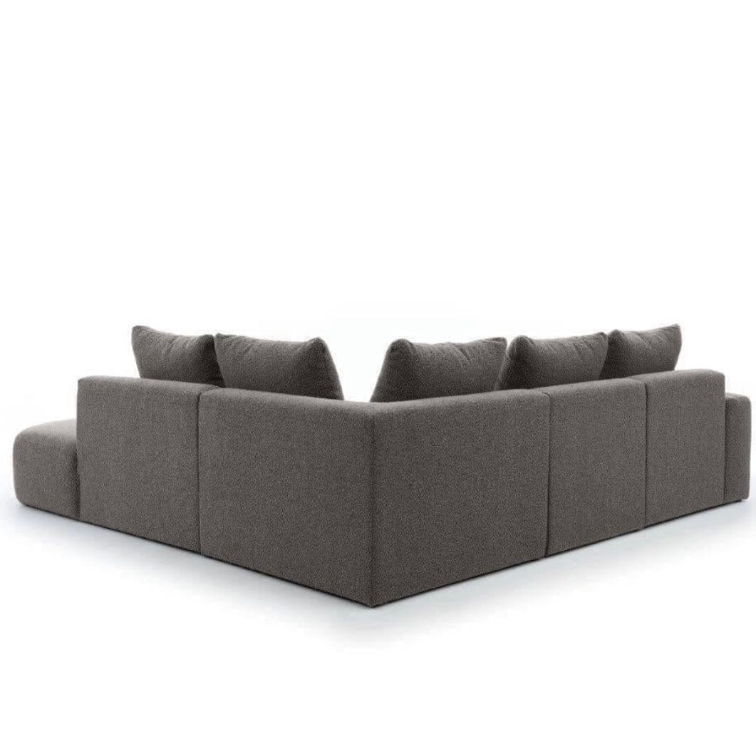 Home Atelier Laurent Scratch Resistant Sectional Sofa with Channel Tuftings