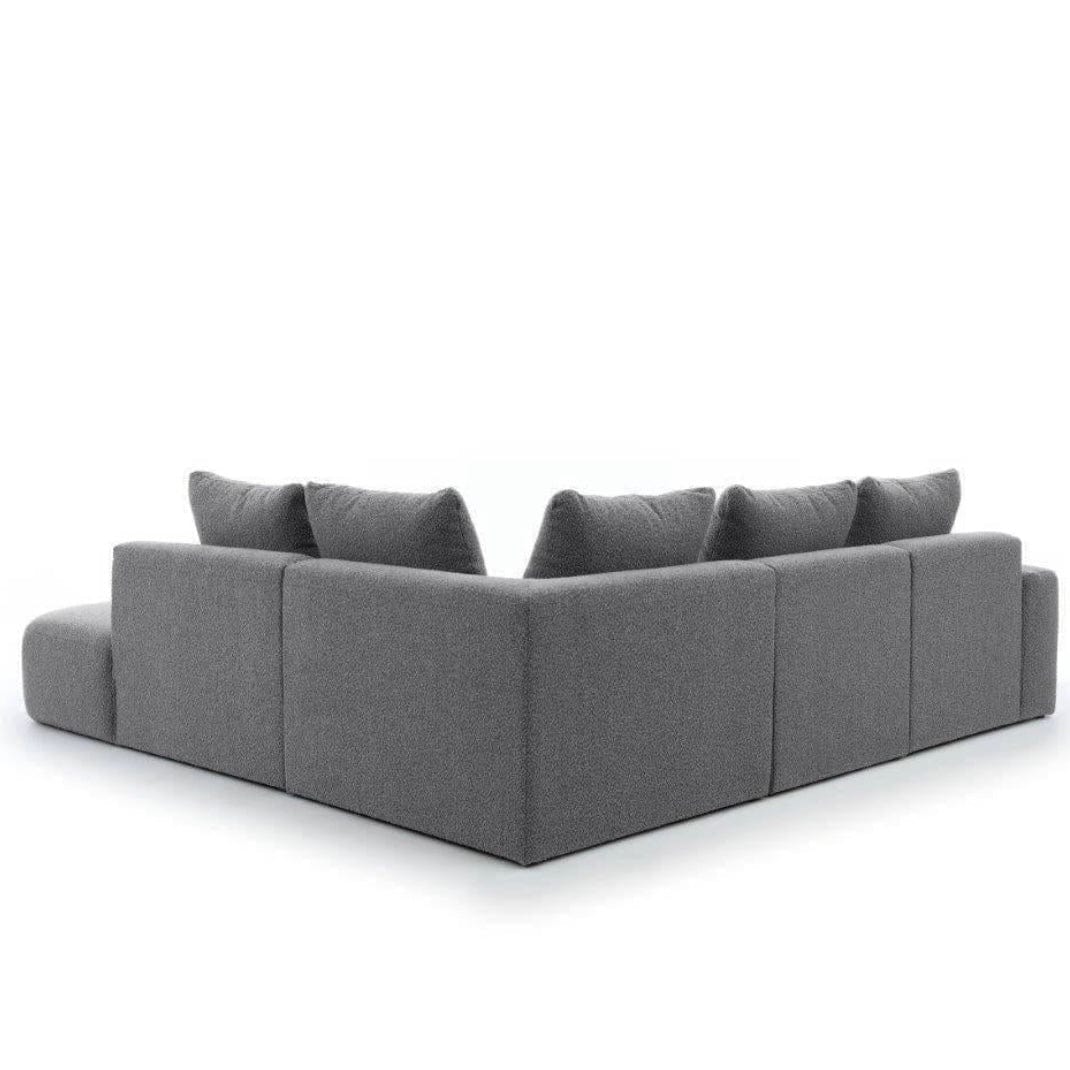 Home Atelier Laurent Scratch Resistant Sectional Sofa with Channel Tuftings