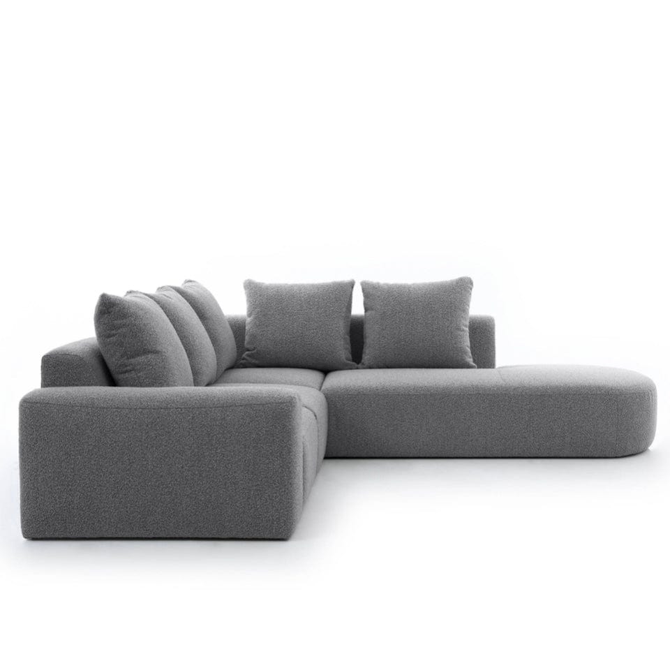 Home Atelier Laurent Scratch Resistant Sectional Sofa with Channel Tuftings