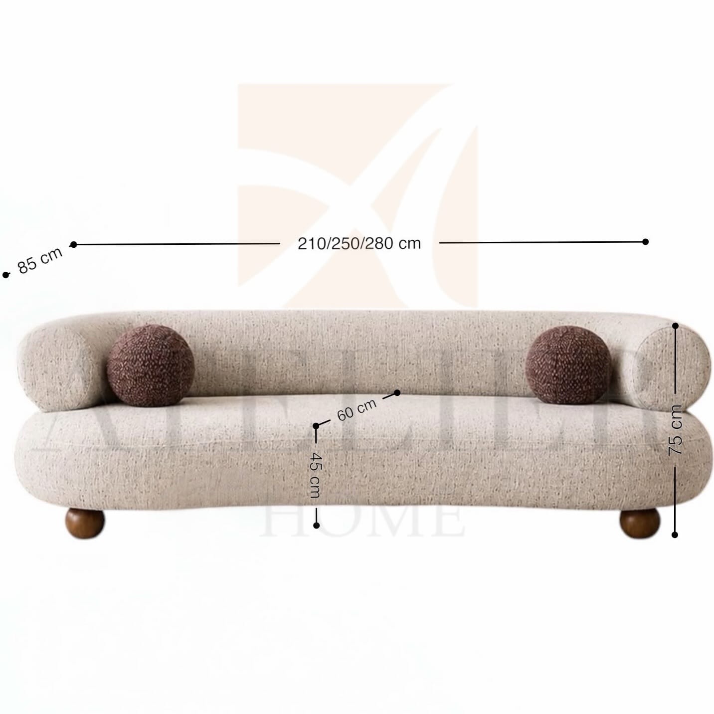 Home Atelier Lavelle Curve Sofa