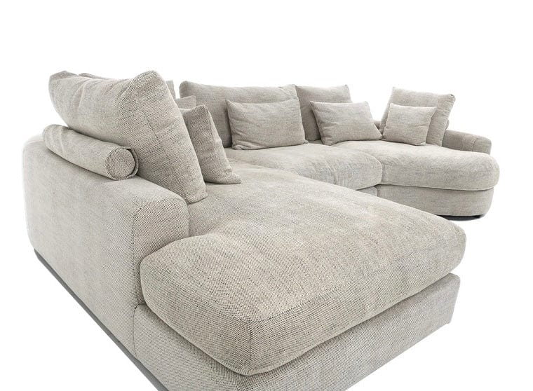 Home Atelier Lawrence Designer Sectional Round Chaise Sofa