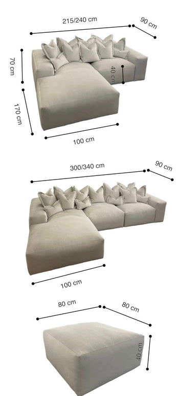 Home Atelier Leedon Scratch Resistant Sectional Sofa