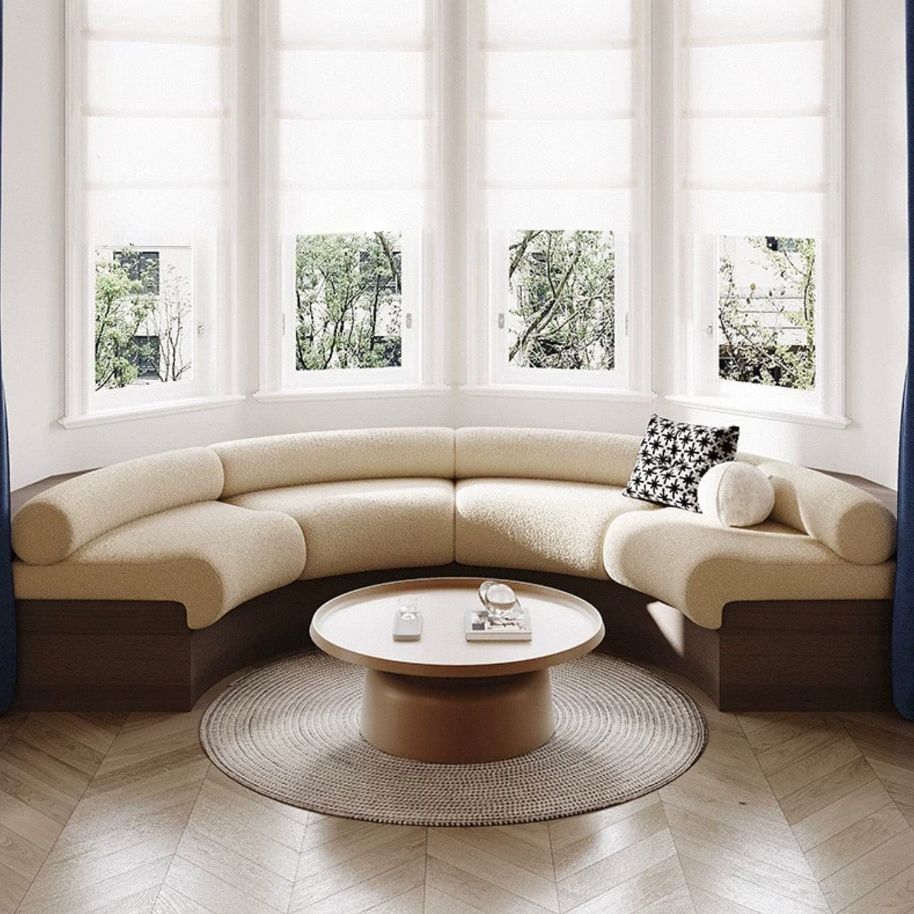 Home Atelier Leia Customise Curve Bay Window Sofa