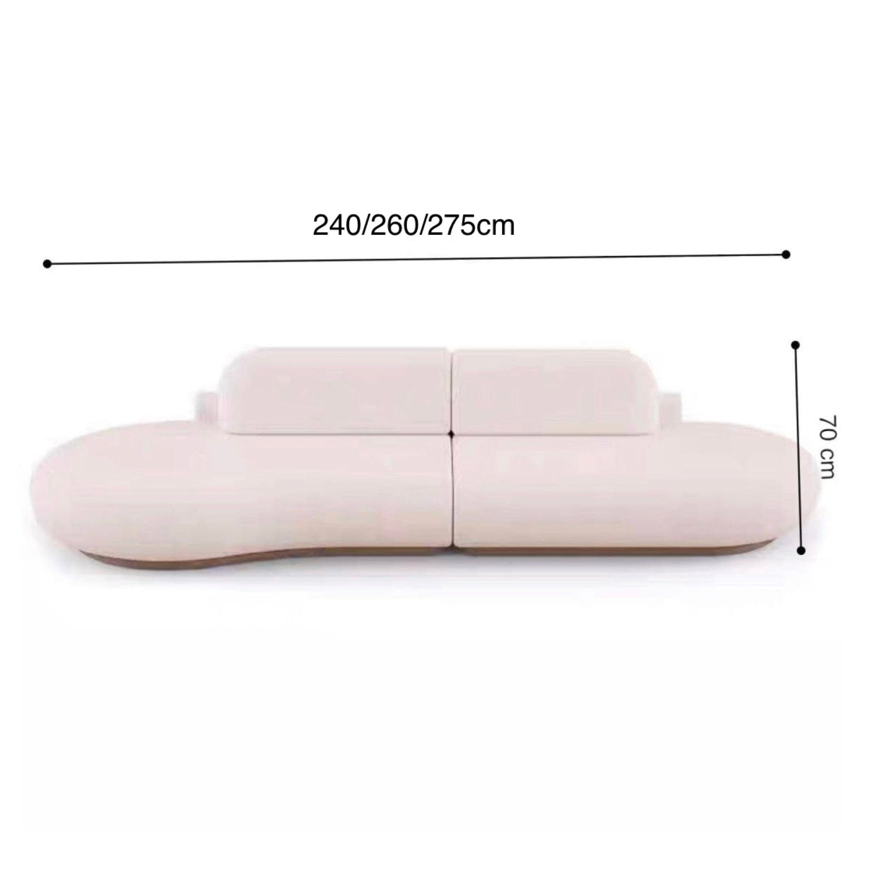Home Atelier Lennon Scratch Resistant Curve Sofa