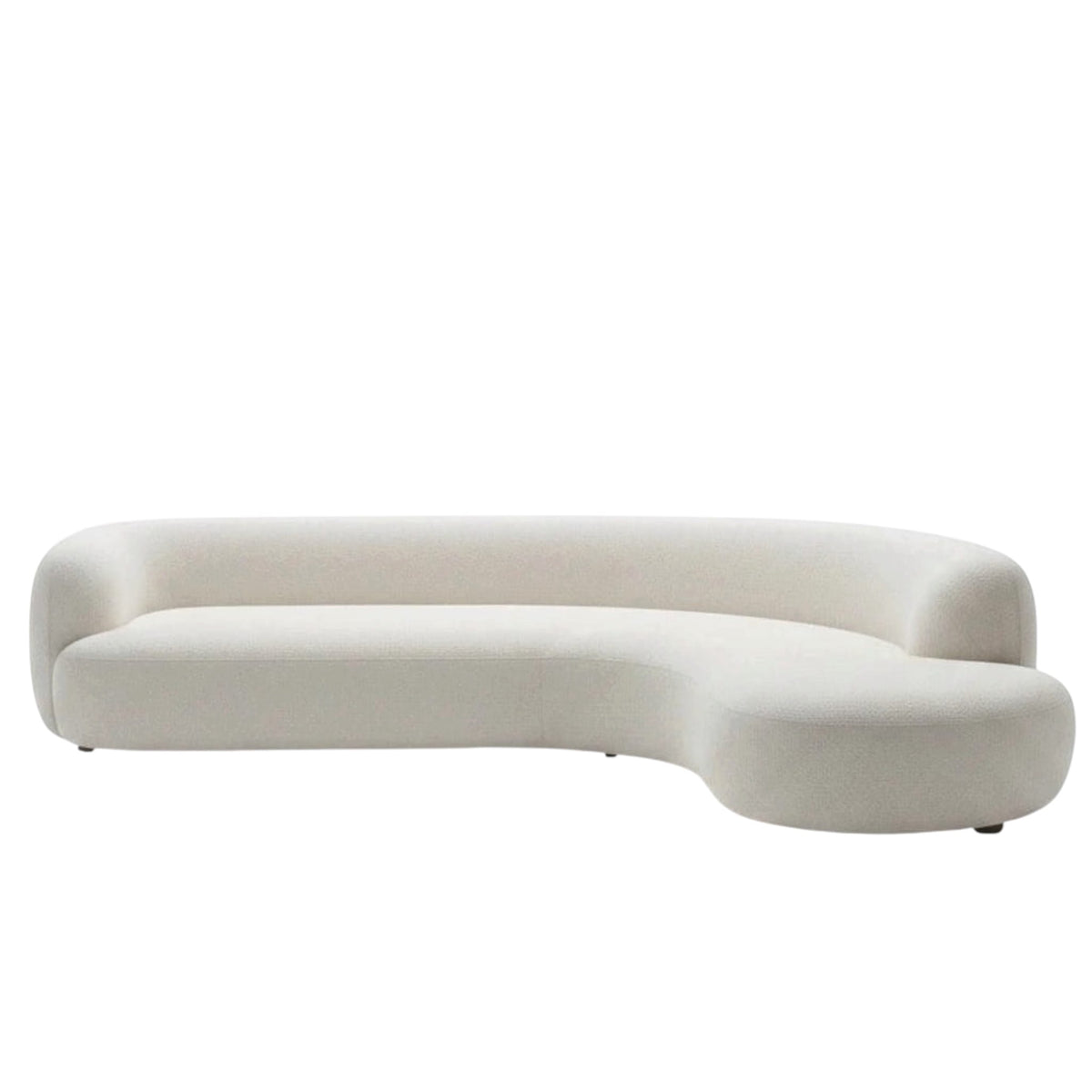 Home Atelier Lester Performance Boucle Sectional Curve Sofa