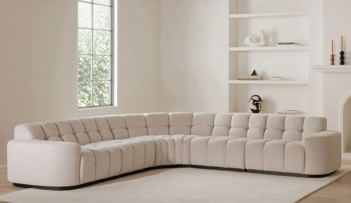 Home Atelier Lewis Boucle Side Chaise Sofa