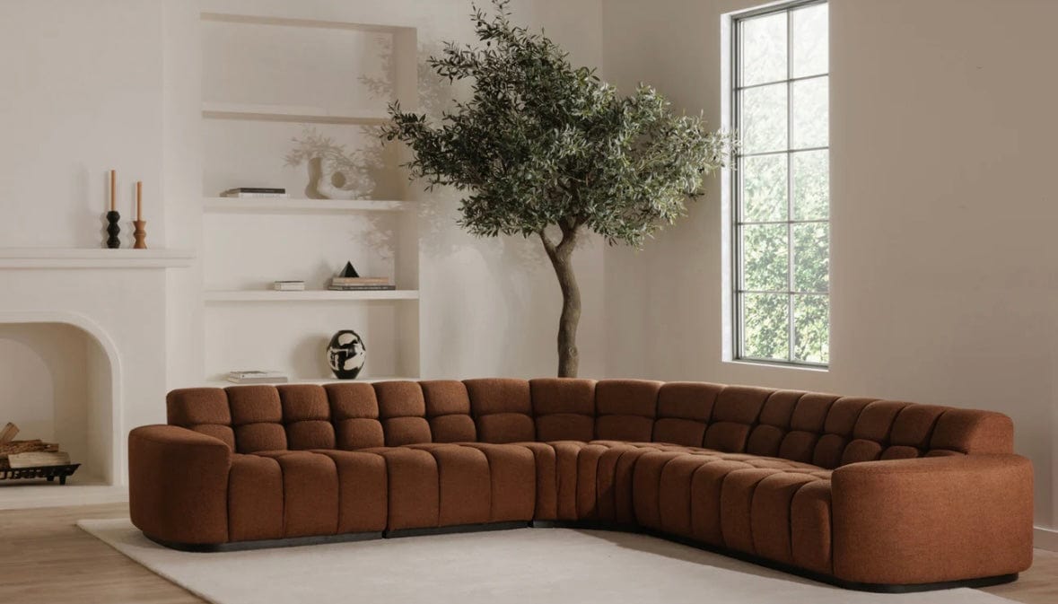 Home Atelier Lewis Boucle Side Chaise Sofa