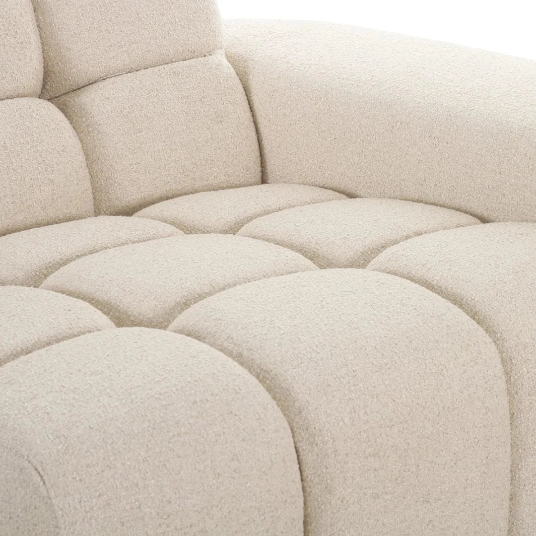Home Atelier Lewis Boucle Side Chaise Sofa