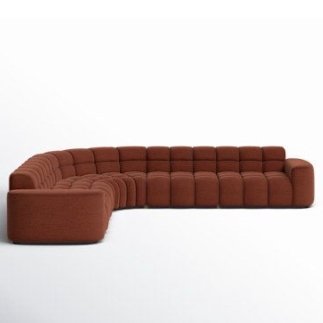 Home Atelier Lewis Boucle Side Chaise Sofa