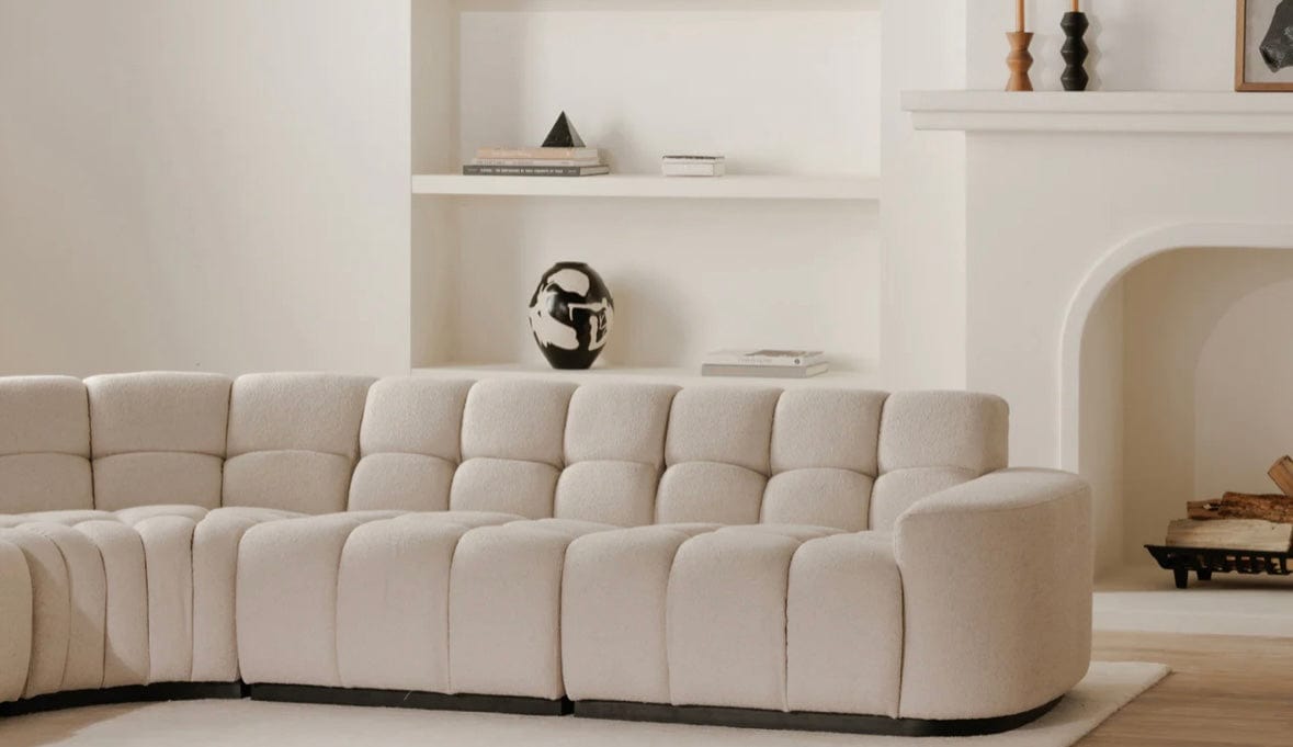 Home Atelier Lewis Boucle Side Chaise Sofa