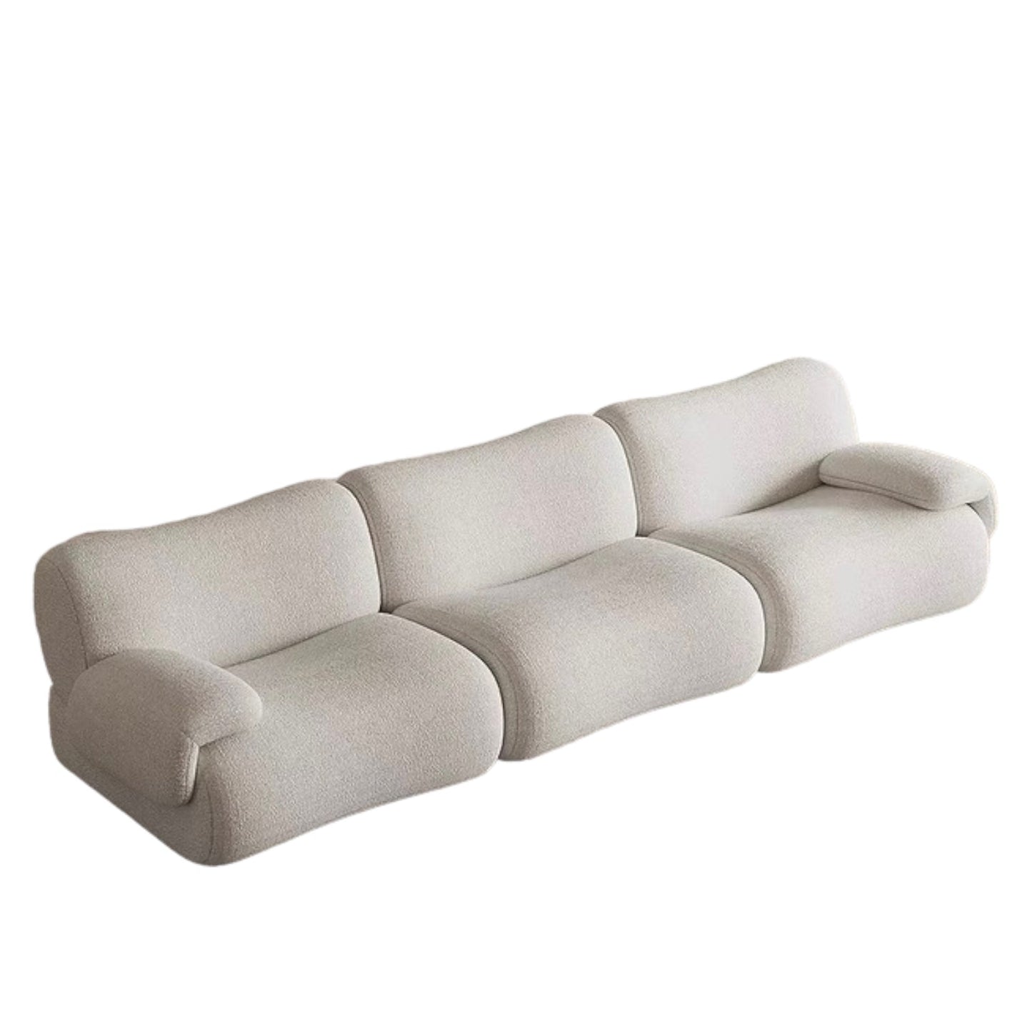 Home Atelier Lilac Sectional Designer Curve Sofa