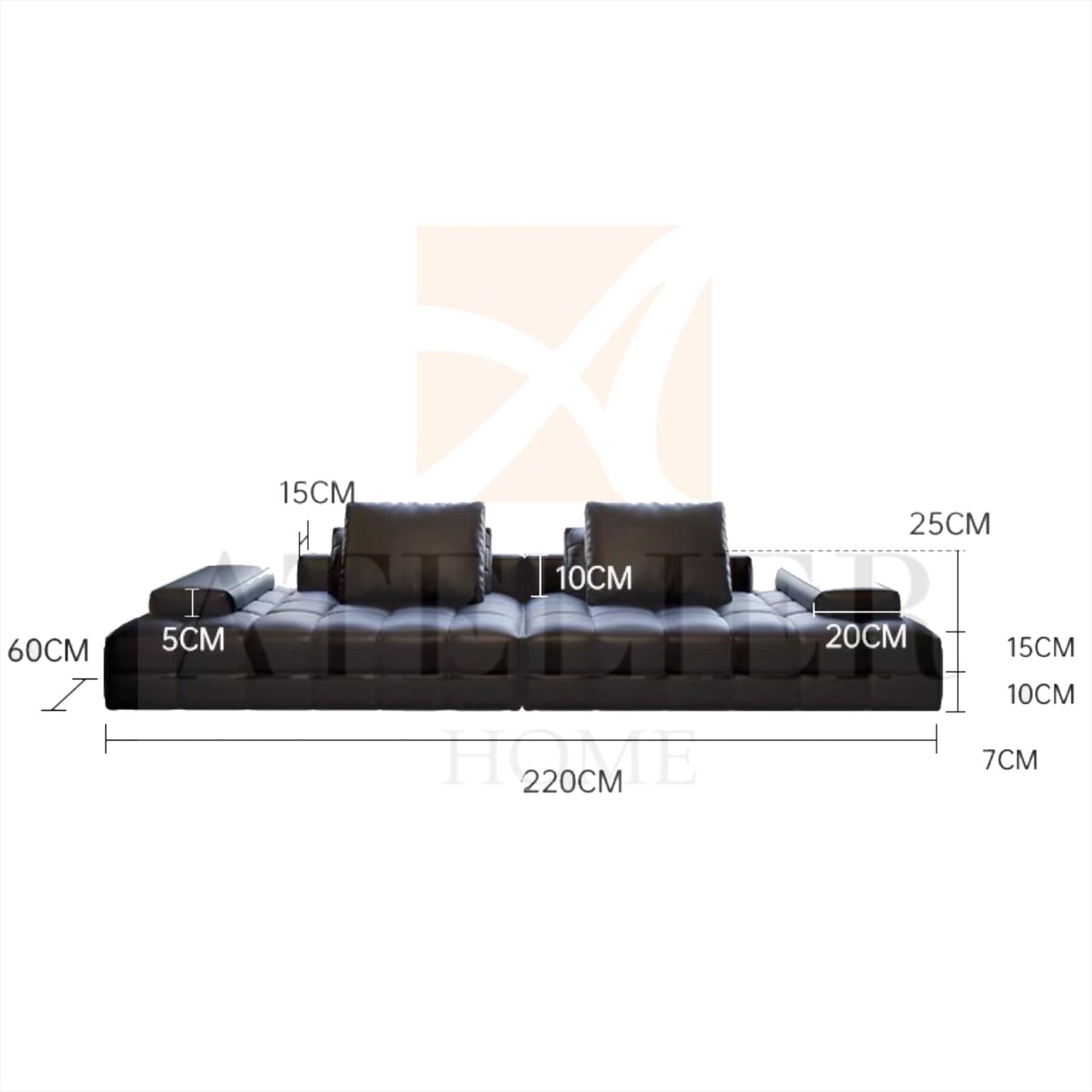 Home Atelier Liston Scratch Resistant Customise Bay Window Sofa