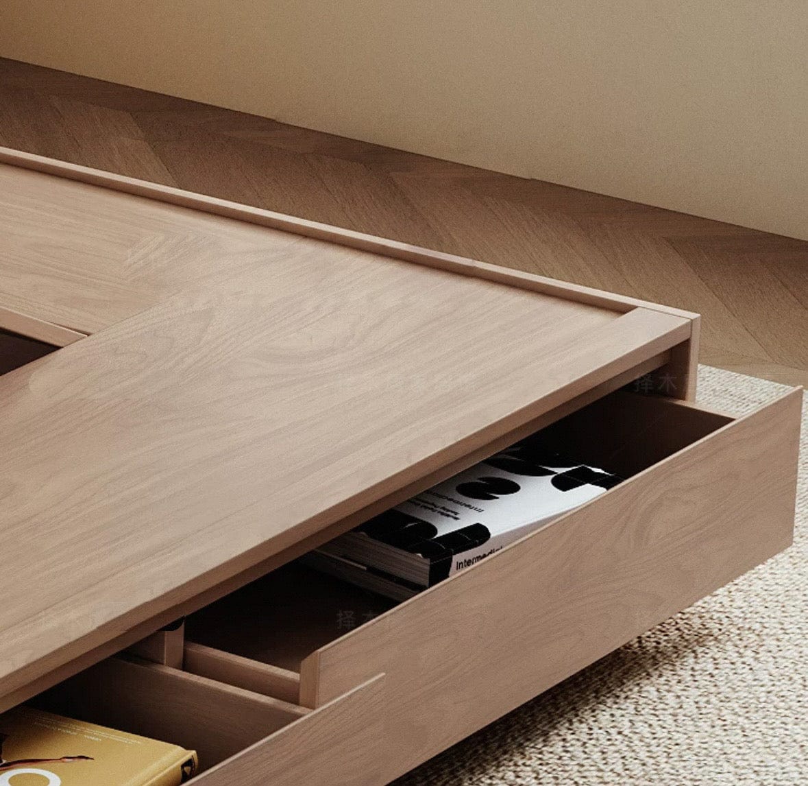 Home Atelier Lorista Wooden Storage Bed Frame