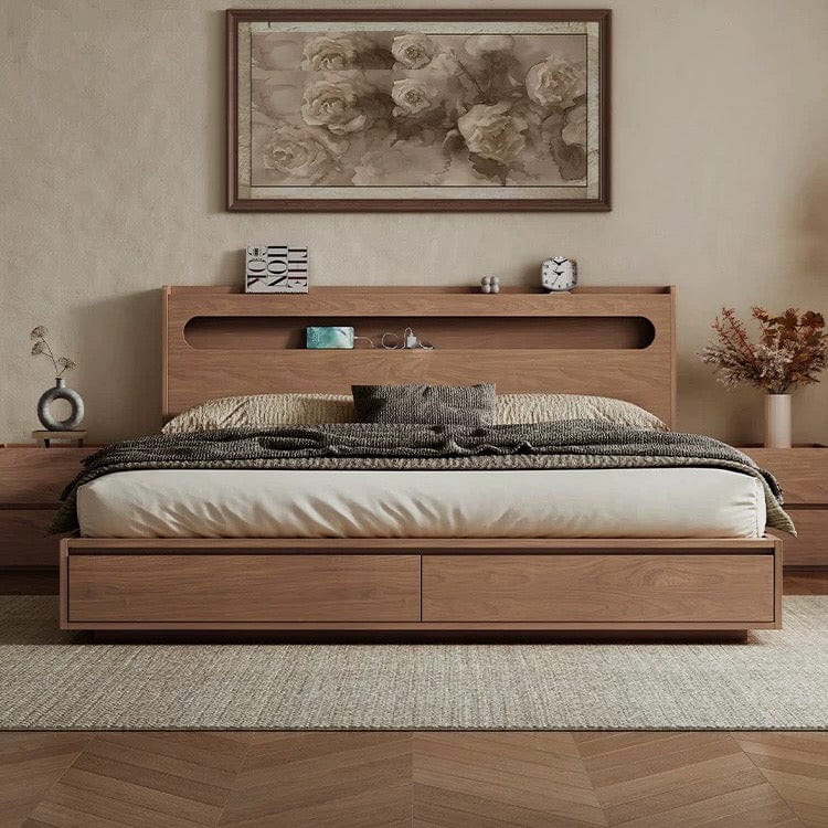 Home Atelier Lorista Wooden Storage Bed Frame