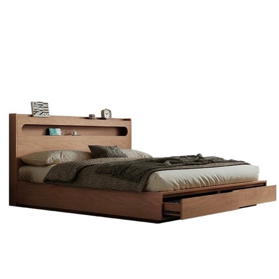 Home Atelier Lorista Wooden Storage Bed Frame