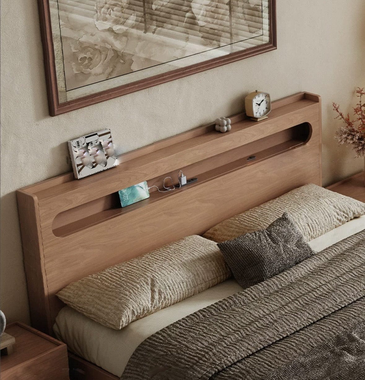 Home Atelier Lorista Wooden Storage Bed Frame