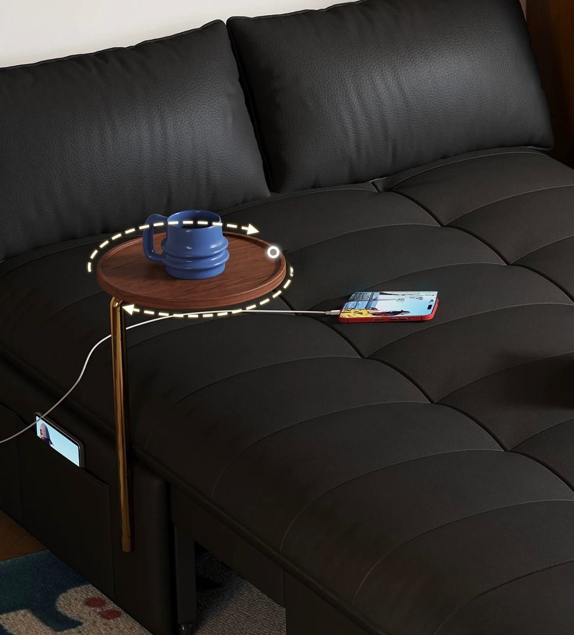 Home Atelier Lureco Leather Electric Sofa Bed