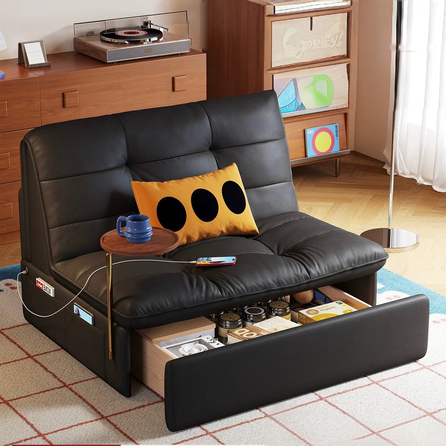 Home Atelier Lureco Leather Electric Sofa Bed