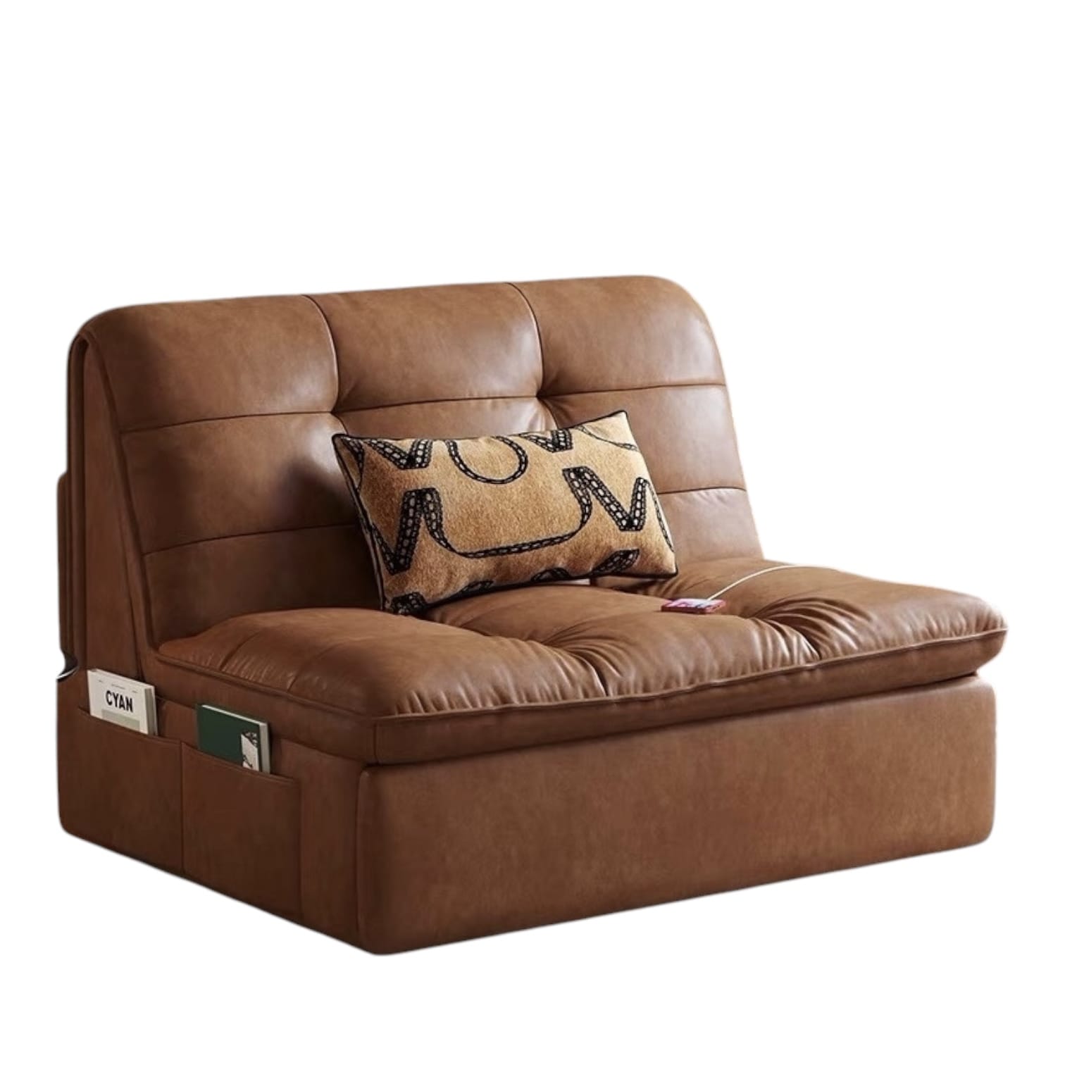 Home Atelier Lureco Scratch Resistant Leather Electric Sofa Bed