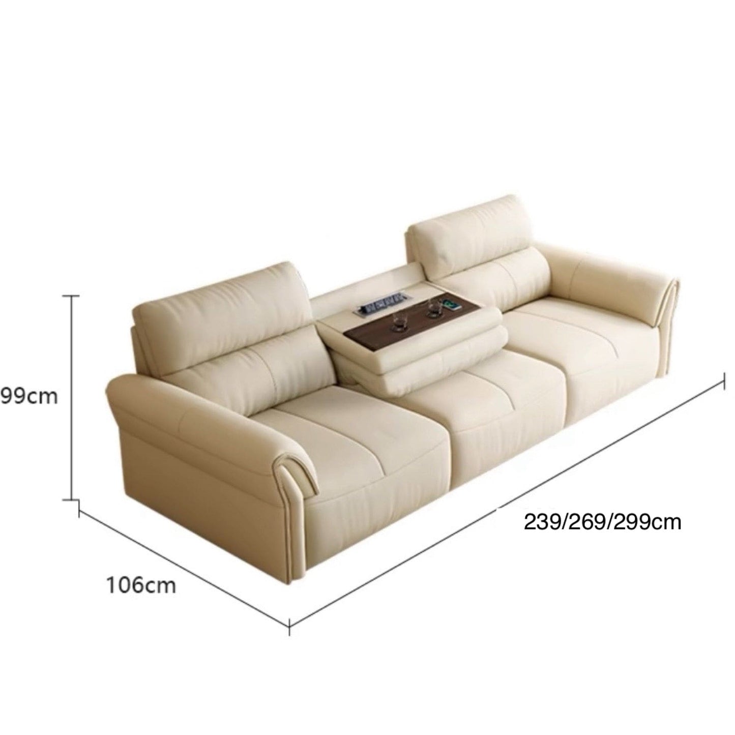 Home Atelier Maca Electric Leather Sofa Bed