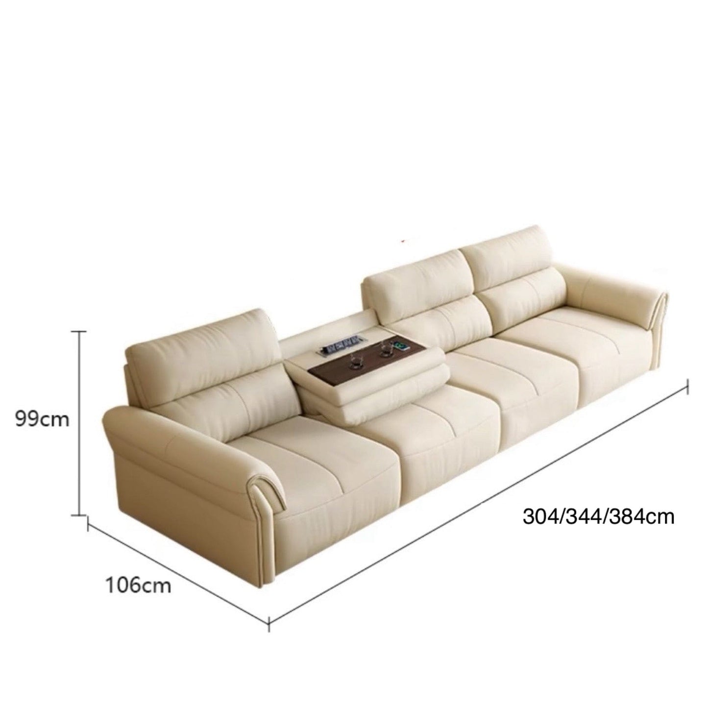 Home Atelier Maca Electric Leather Sofa Bed