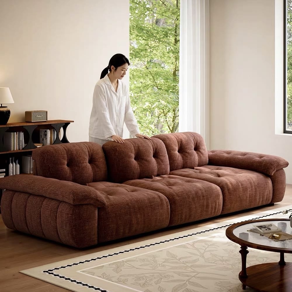 Home Atelier Magdelina Scratch Resistant Backrest Slider Sofa (Copy)