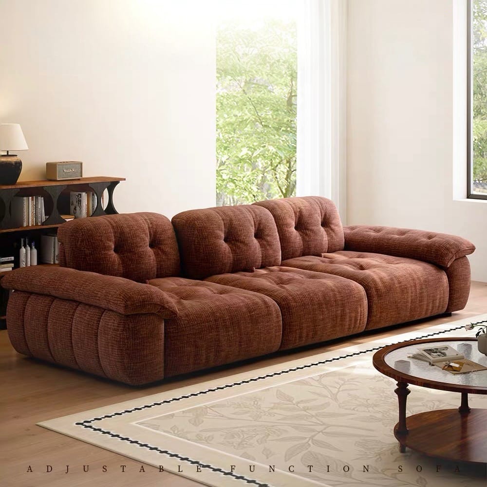 Home Atelier Magdelina Scratch Resistant Backrest Slider Sofa (Copy)