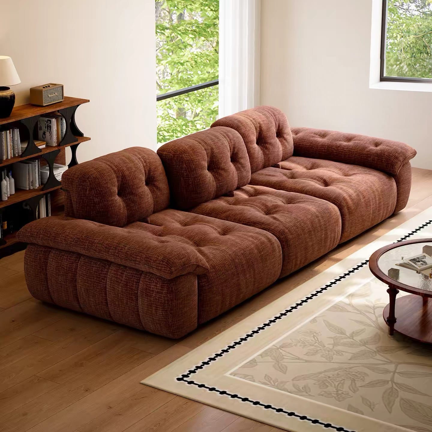 Home Atelier Magdelina Scratch Resistant Backrest Slider Sofa (Copy)