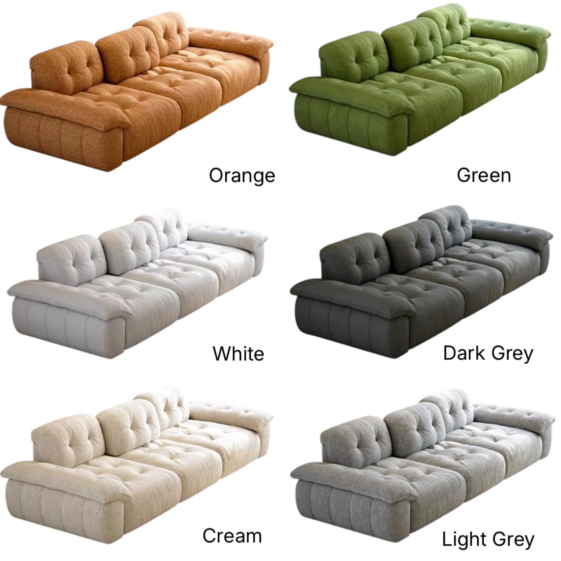 Home Atelier Magdelina Scratch Resistant Backrest Slider Sofa (Copy)