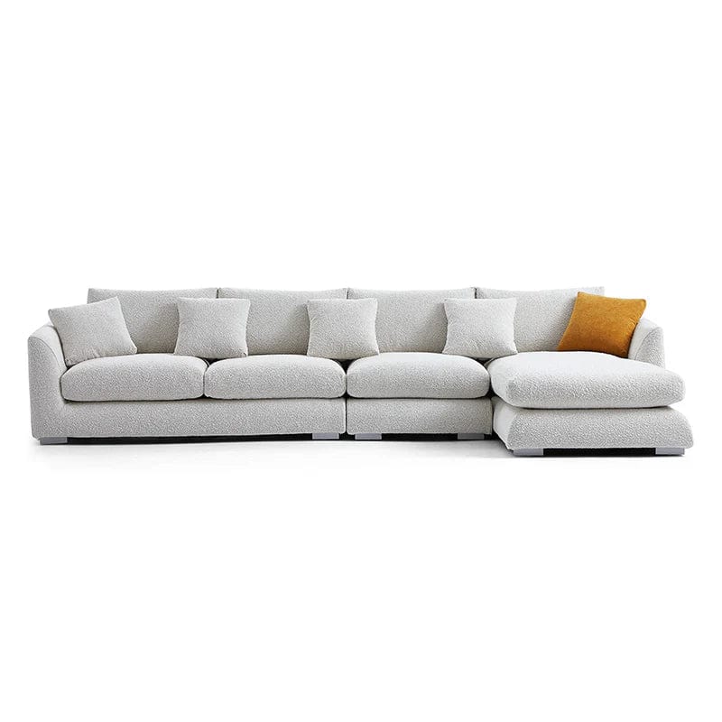 Home Atelier Maison Performance Boucle Sectional Sofa with Tufted Cushioning