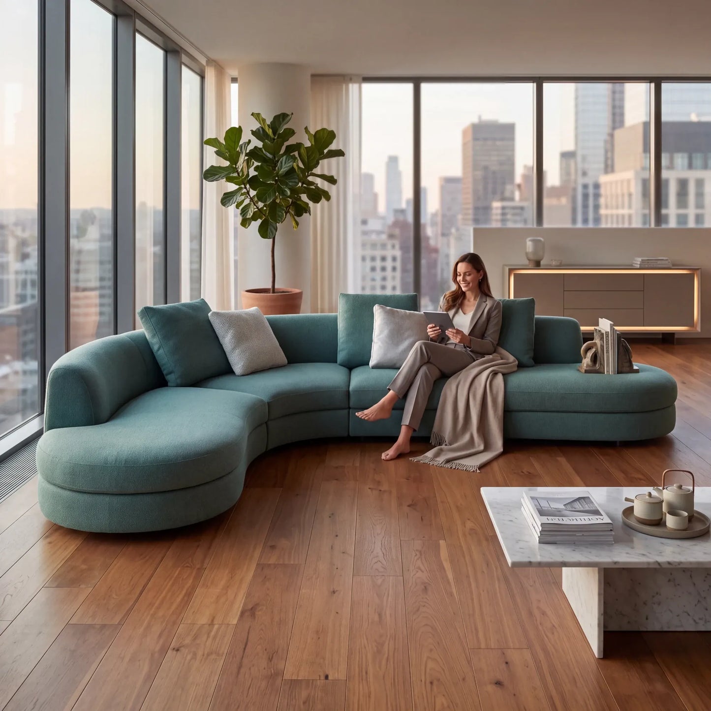 Home Atelier Massimo Curve Sofa (Copy)