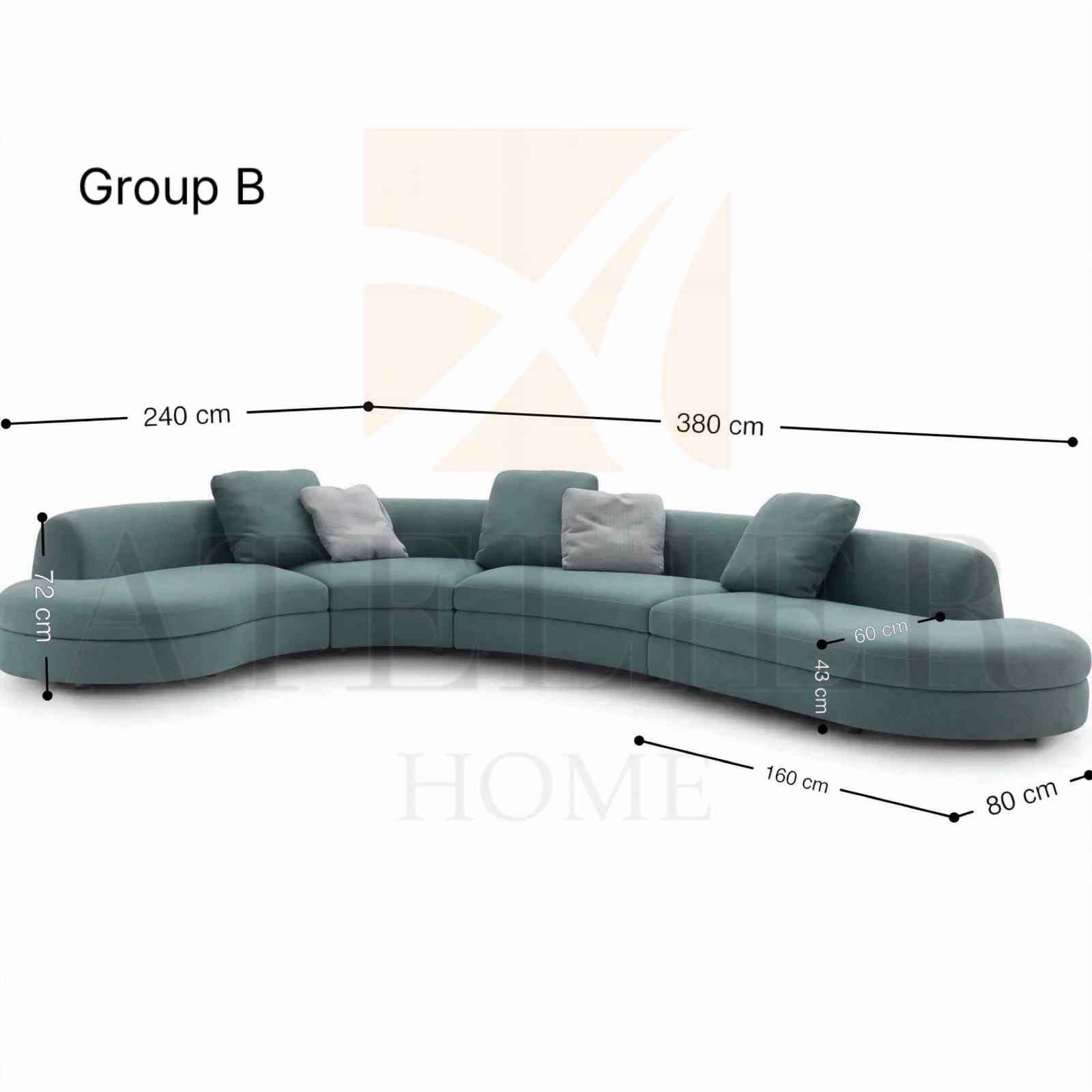 Home Atelier Massimo Curve Sofa (Copy)