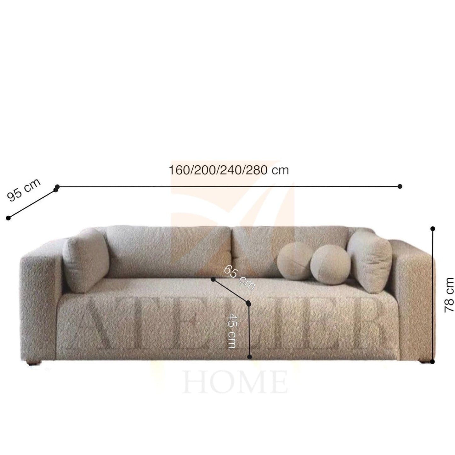 Home Atelier Matia Performance Boucle Sofa