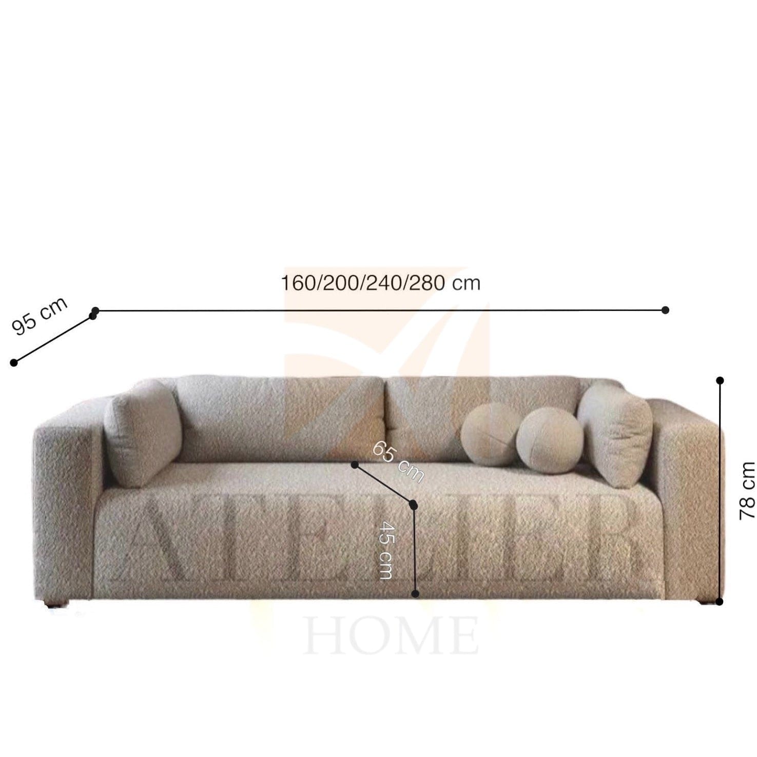 Home Atelier Matia Performance Boucle Sofa