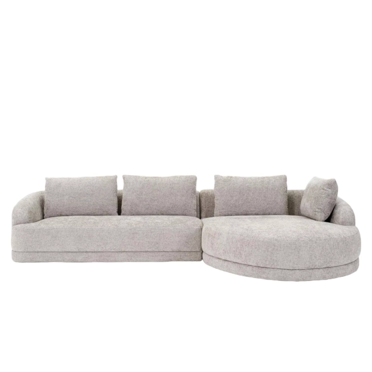 Corner Rounded Chaise Matthew Sectional Round Chaise Sofa – Home Atelier