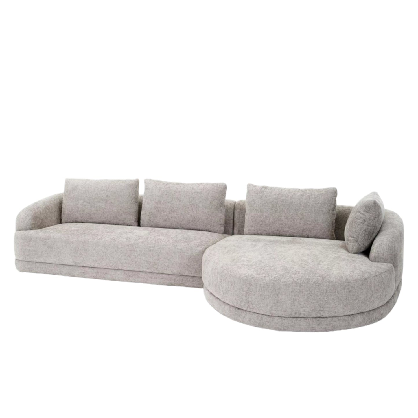 Home Atelier Matt Designer Sectional Round Chaise Sofa
