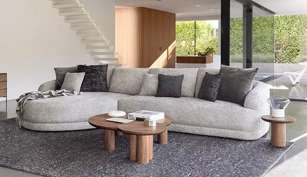 Home Atelier Matt Designer Sectional Round Chaise Sofa