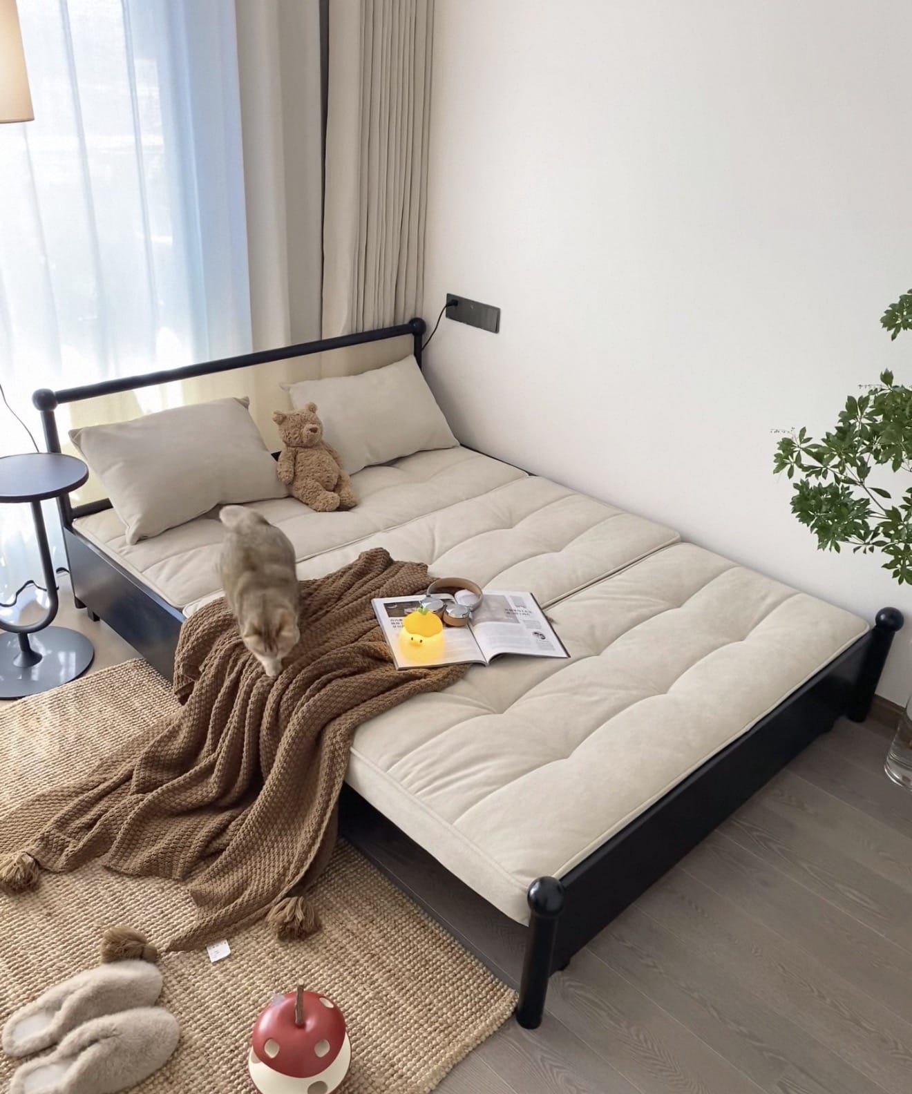 Home Atelier Maxis Wooden Storage Sofa Bed