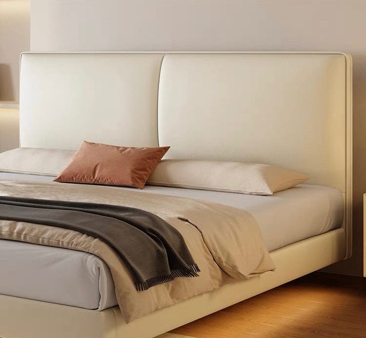 Home Atelier McNair Leather Floating Bed Frame