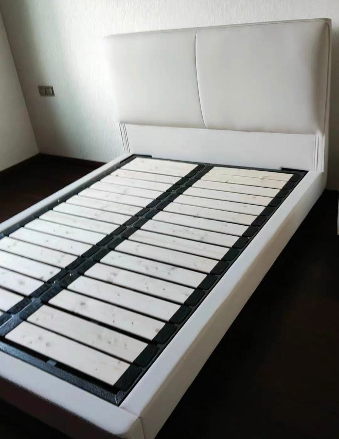 Home Atelier McNair Leather Floating Bed Frame