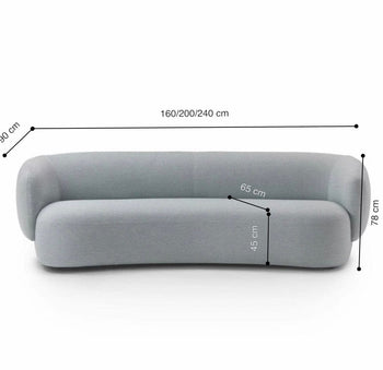 Home Atelier Megan Performance Boucle Curve Sofa