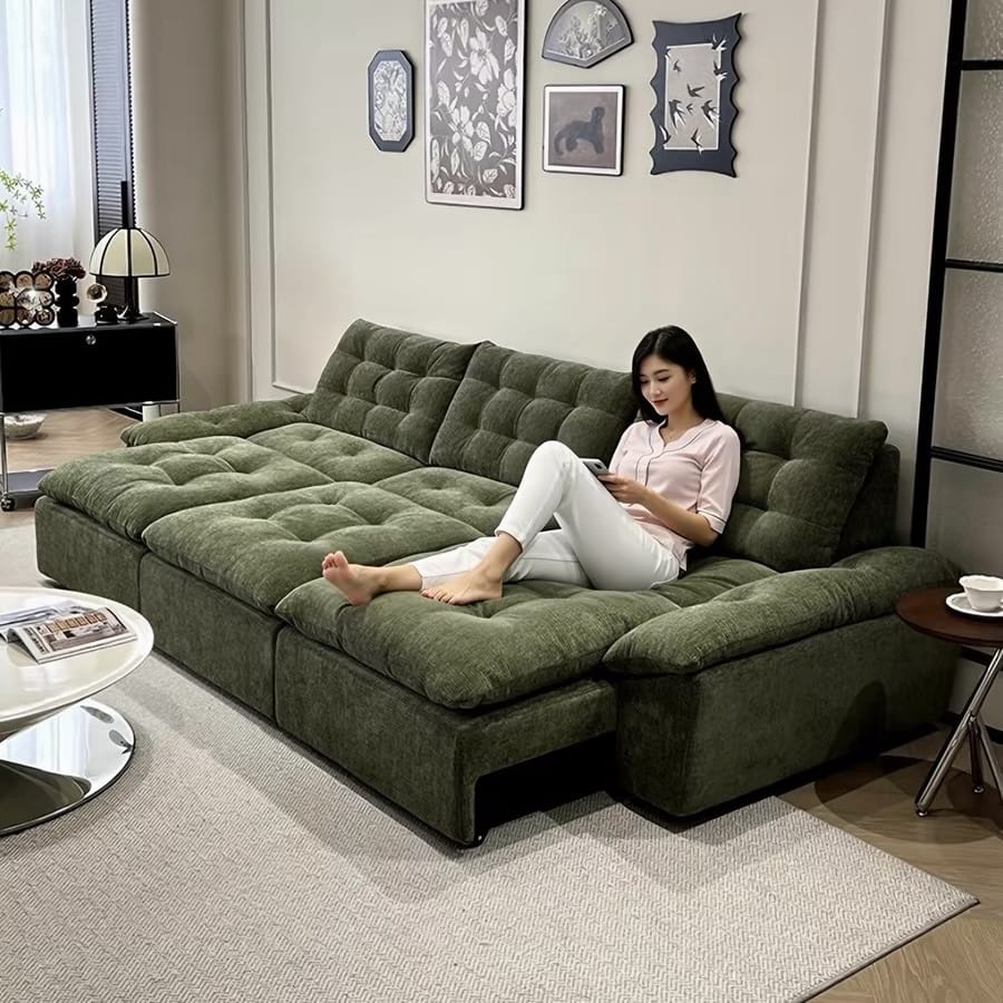 Home Atelier Meiko Scratch Resistant Electric Extendable Sofa Bed