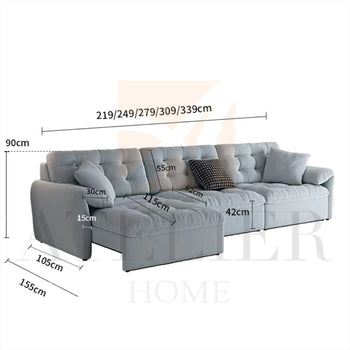 Home Atelier Meiko Scratch Resistant Electric Extendable Sofa Bed (Copy)