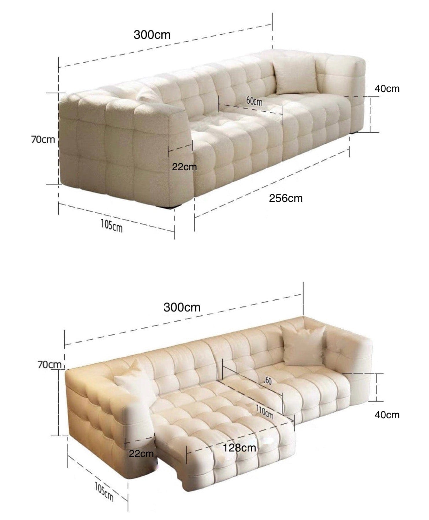 Home Atelier Mercier Boucle Electric Sofa Bed