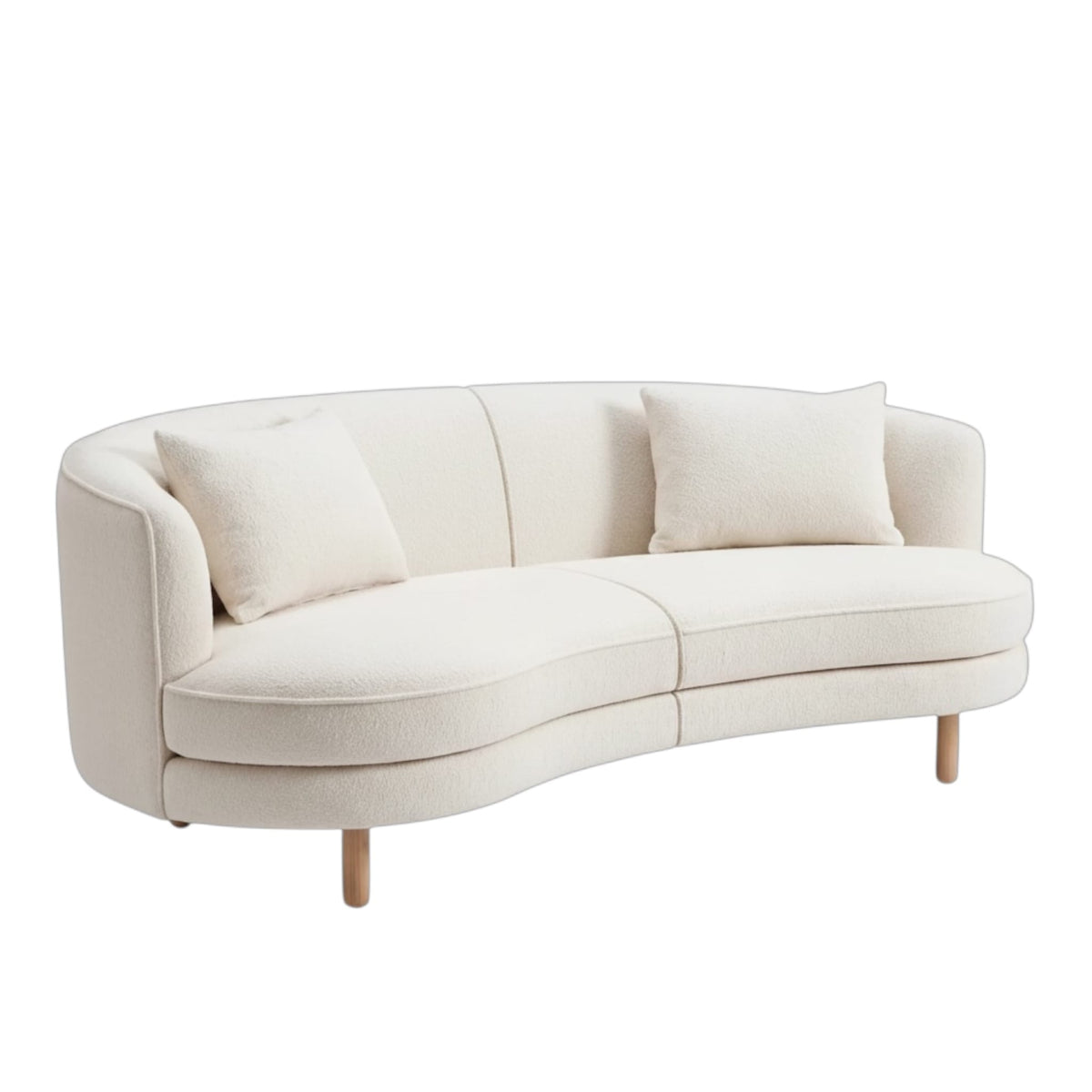 Home Atelier Mike Performance Boucle Curve Sofa