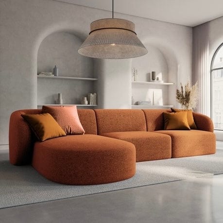Home Atelier Milanov Sectional Boucle Sofa