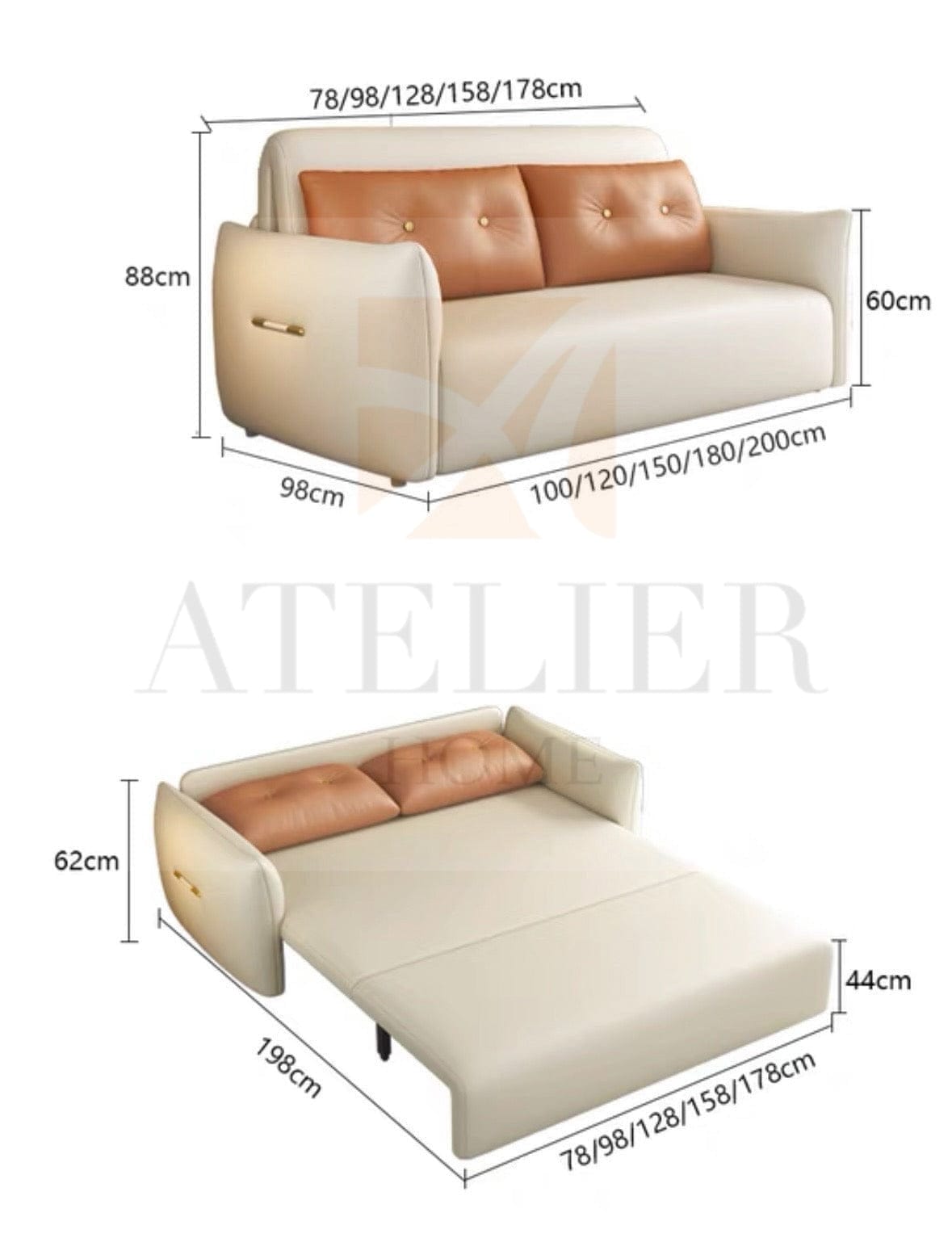 Home Atelier Miller Electric Sofa Bed