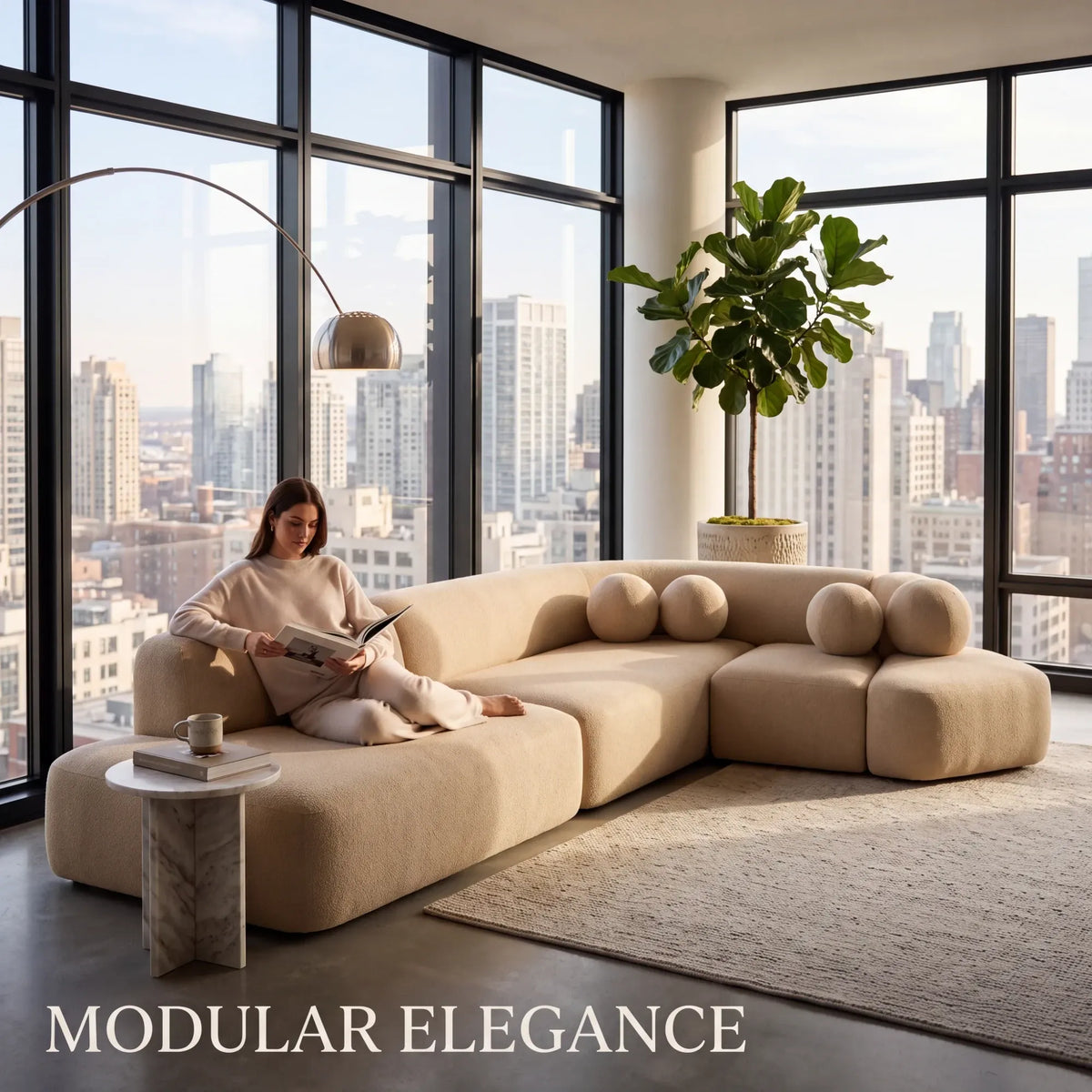Home Atelier Mimolette Modern Sectional Sofa for Living Room (Copy 6)