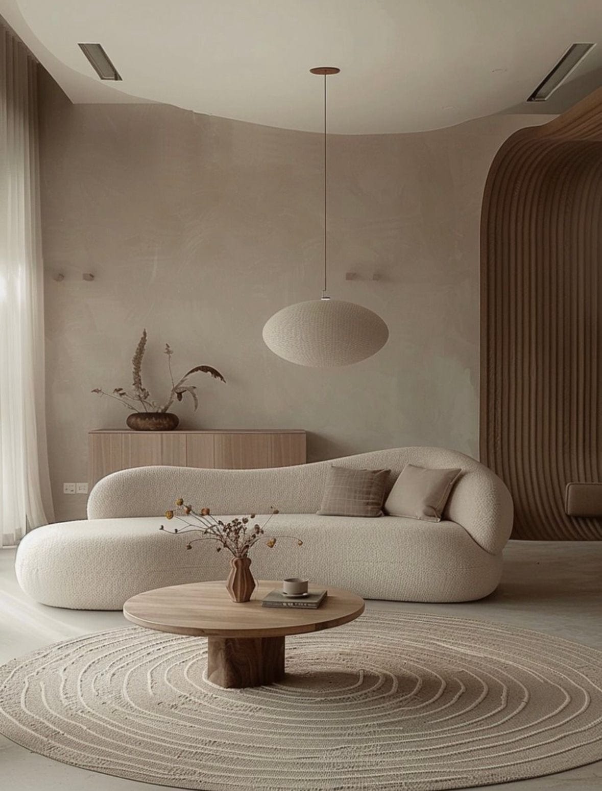 Home Atelier Mink Performance Boucle Curve Sofa